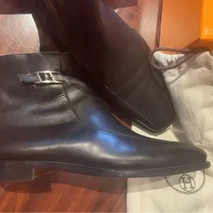 Hermes Monetery Men’s Leather Boot Shoes 43 Hermes | Shoes | Hermes Monetery Mens Leather Boot Shoes 43  main image 3